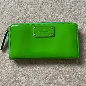 Green Kate spade large wallet